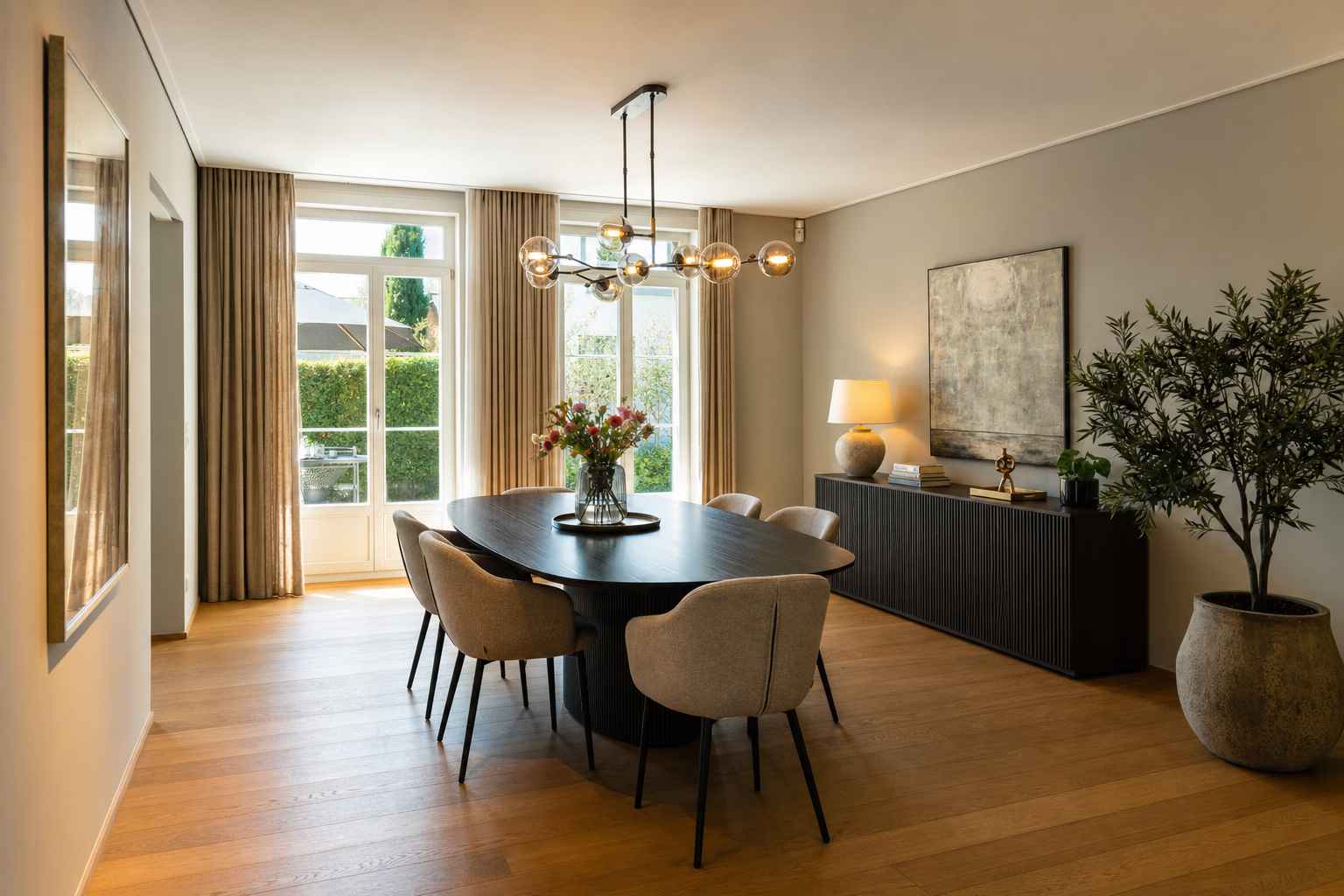 Parkett Arbon – Esszimmer elegante Einrichtung Bodenseeregion