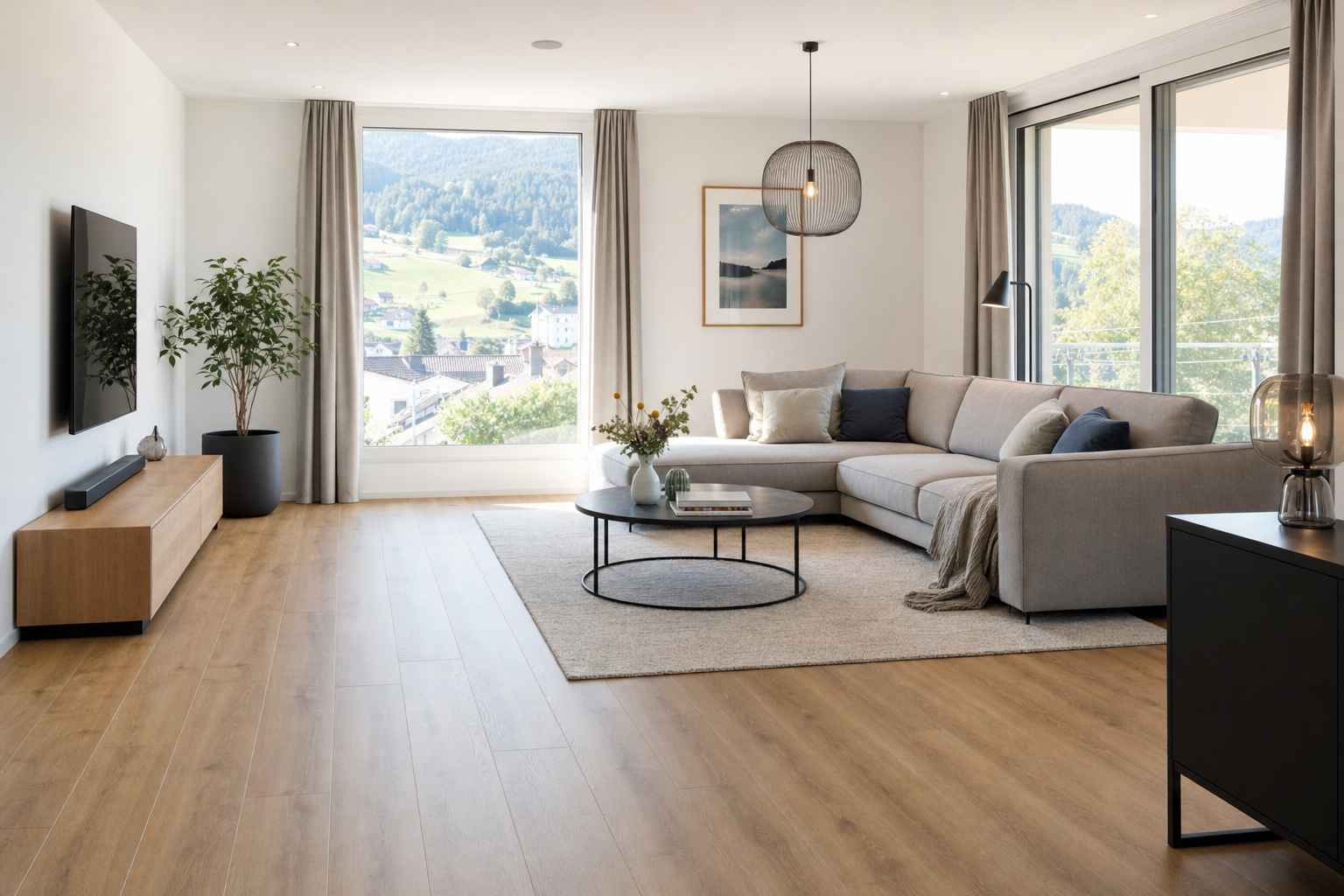 Vinylboden Steinach – Wohnzimmer Holzoptik Bruderer Wohnen