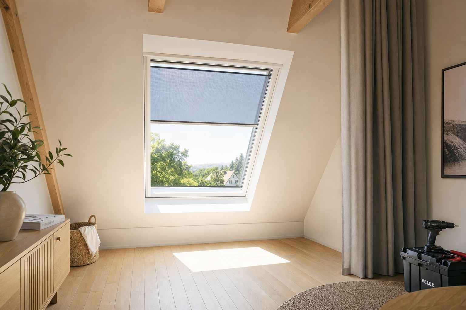 Plissee-Insektenschutz Dachfenster Romanshorn — Bruderer Wohnen