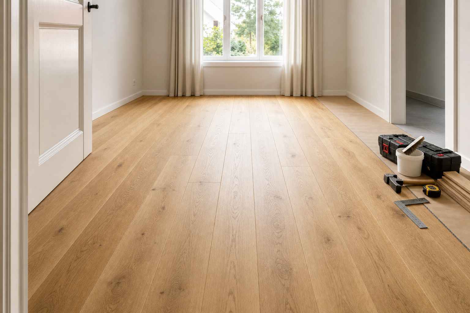 Parkett verlegen Detail Romanshorn — Bruderer Wohnen