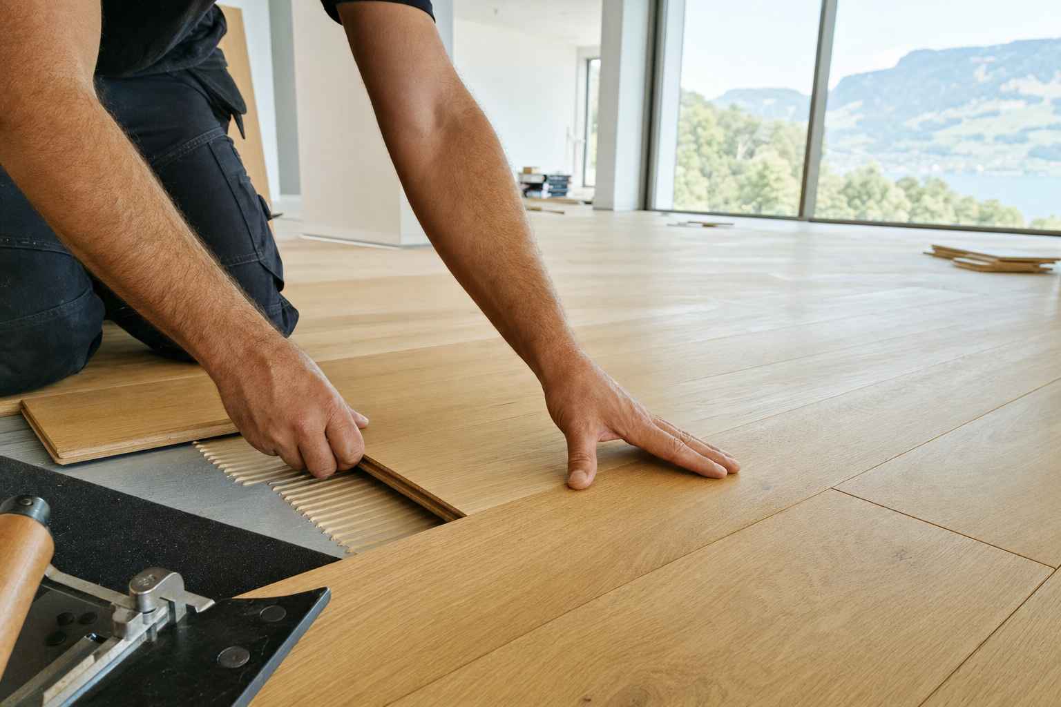 Parkett verlegen St. Gallen — handwerkliche Ausführung im Detail, Bruderer Wohnen, eidg. dipl. Bodenlegermeister