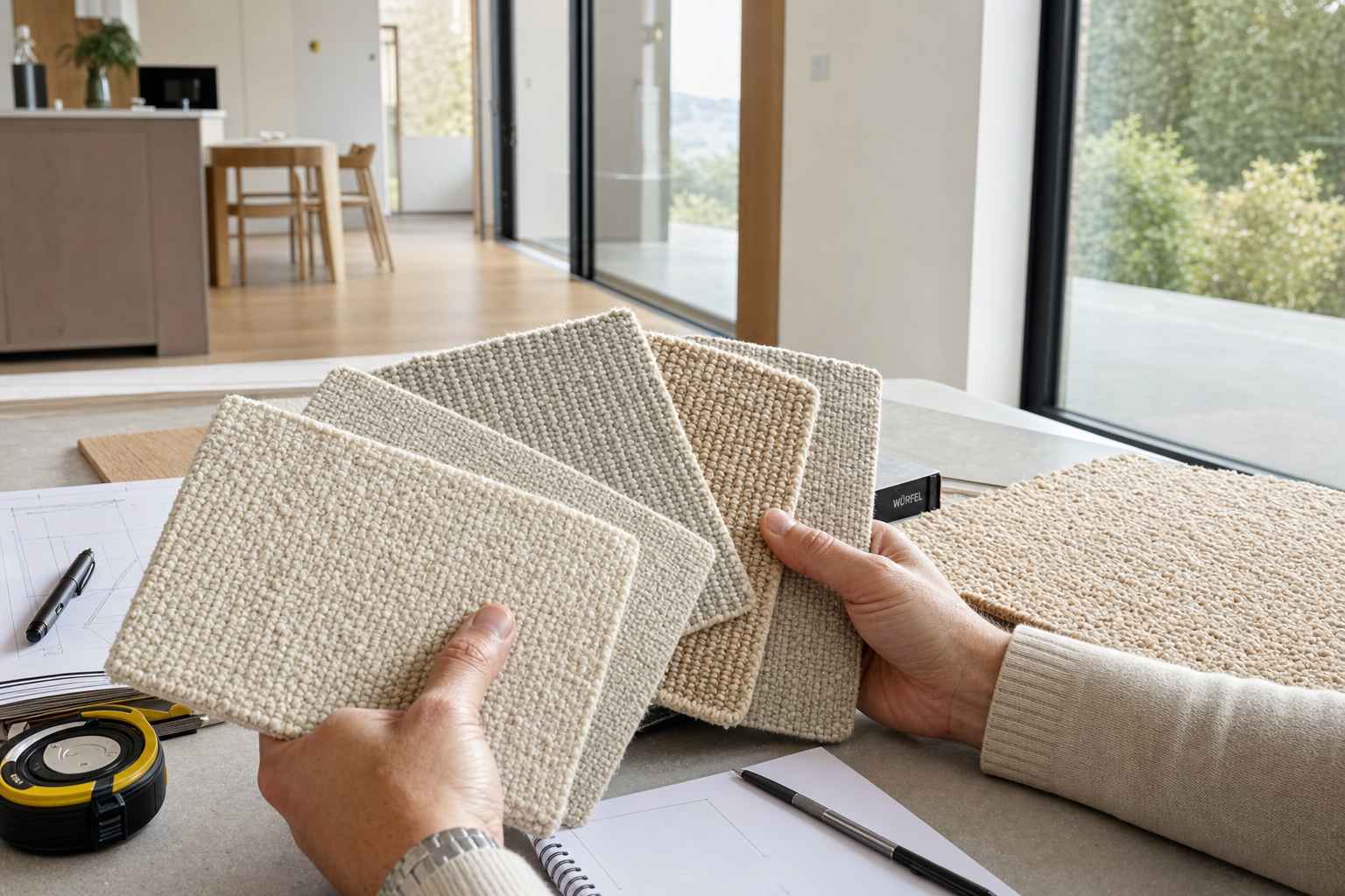 Kostenlose Heimberatung Teppich verlegen Arbon — Materialmuster, Bruderer Wohnen