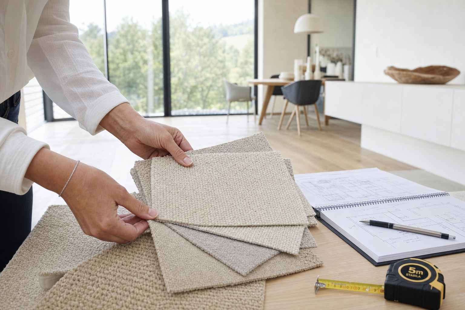 Kostenlose Heimberatung Teppich verlegen St. Gallen — Materialmuster, Bruderer Wohnen