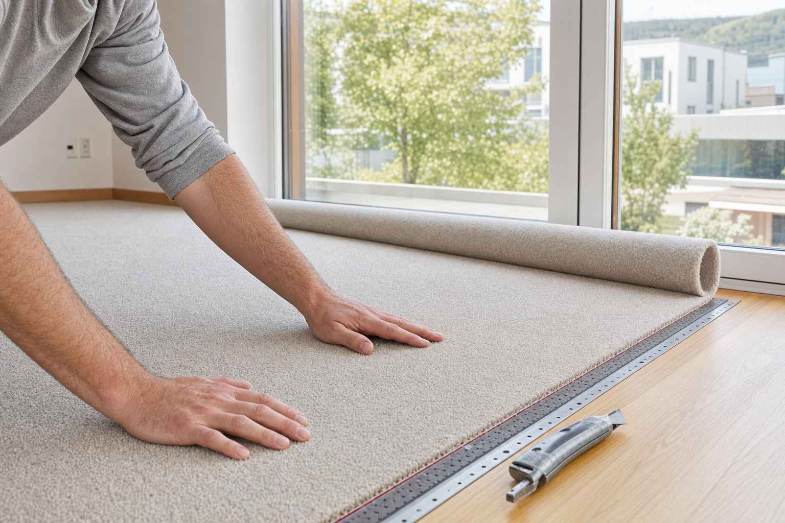 Teppich verlegen St. Gallen — handwerkliche Ausführung im Detail, Bruderer Wohnen, eidg. dipl. Bodenlegermeister