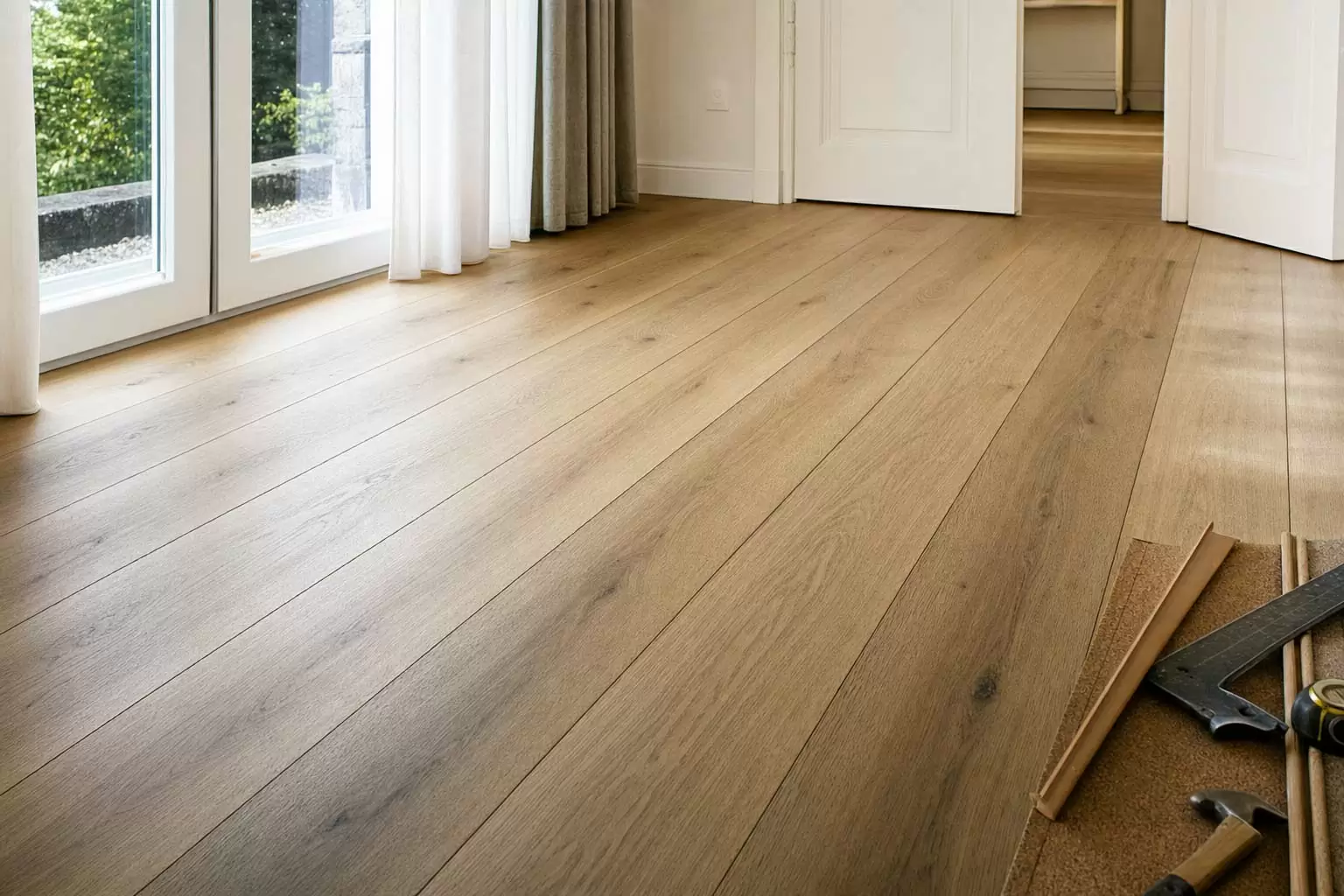 Parkett Herisau AR – Nahaufnahme Holzmaserung Schweizer Qualität